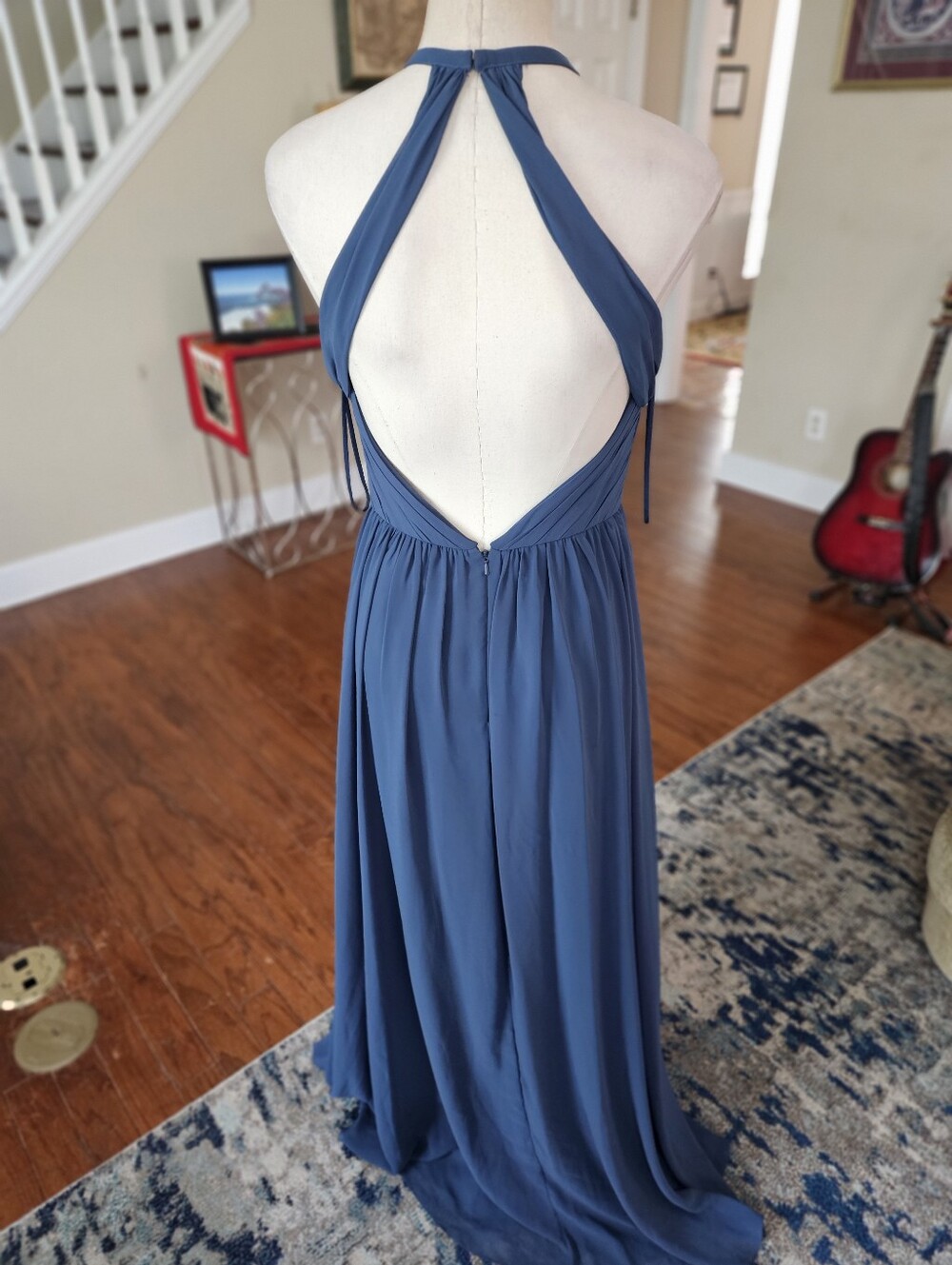 Theia Formal Open Back Dress Size 6 - Picture 5 of 7